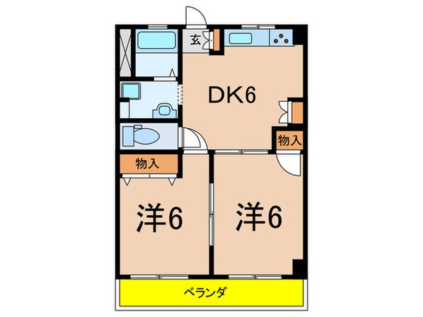 ニュ－・コ－ポ中島の物件間取画像